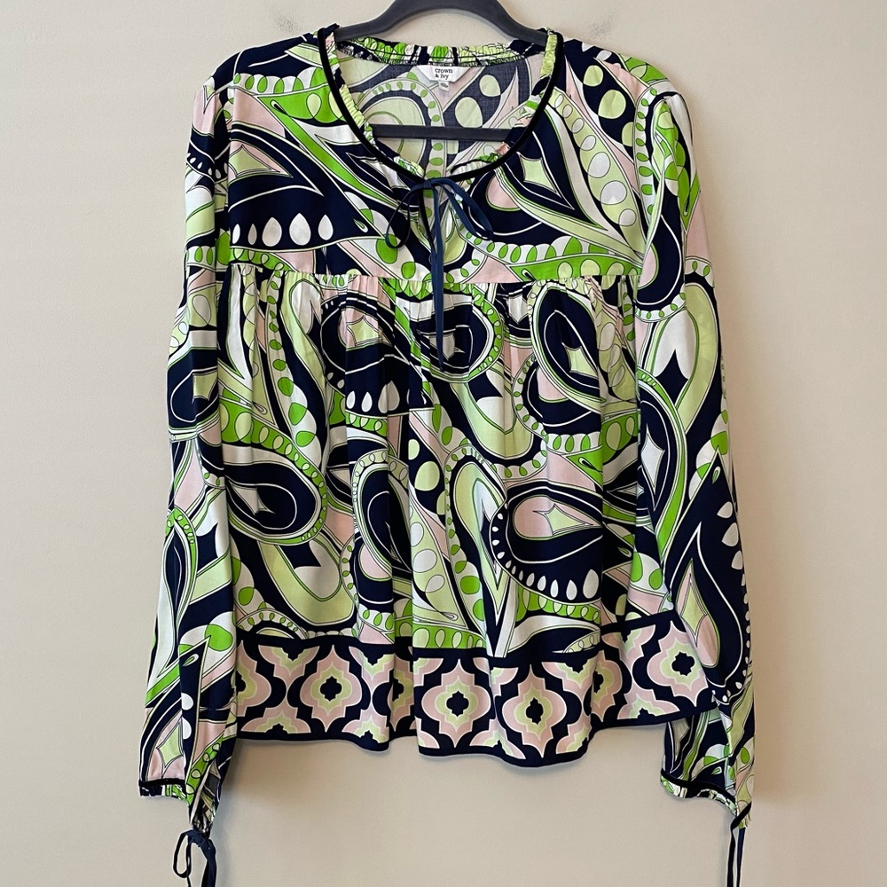 Crown&Ivy Paisley Blouse